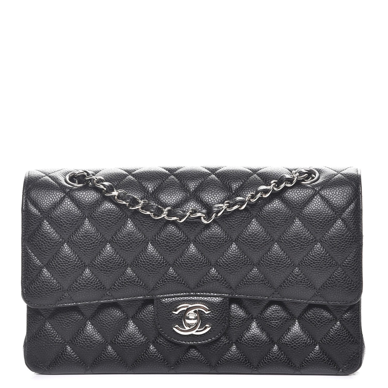 Chanel Caviar Quilted Medium Double Flap Black 1 of 9