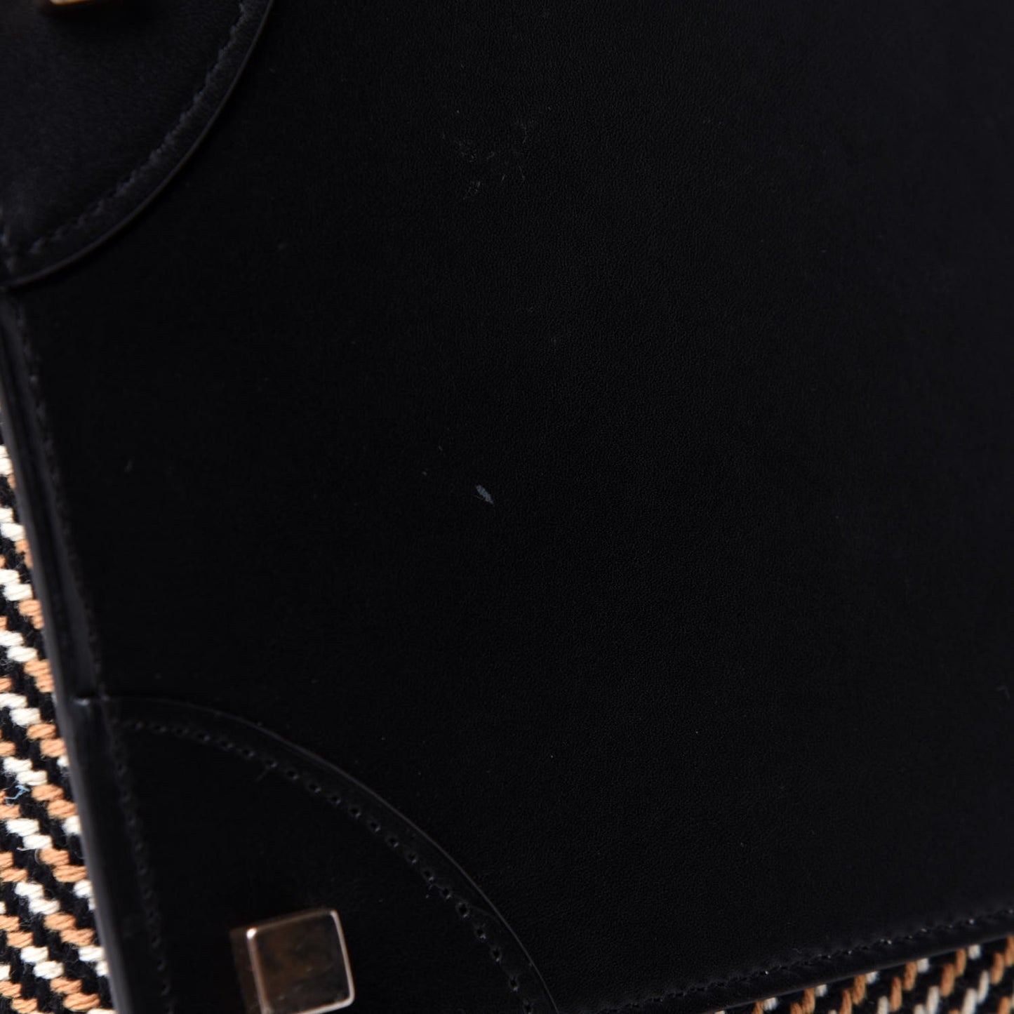 Twill Smooth Calfskin Mini Luggage Dune Black