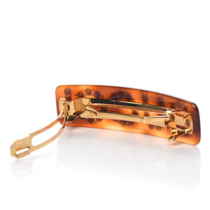 Gucci Resin Crystal Single Hair Barrette Tortoiseshell 4 of 5