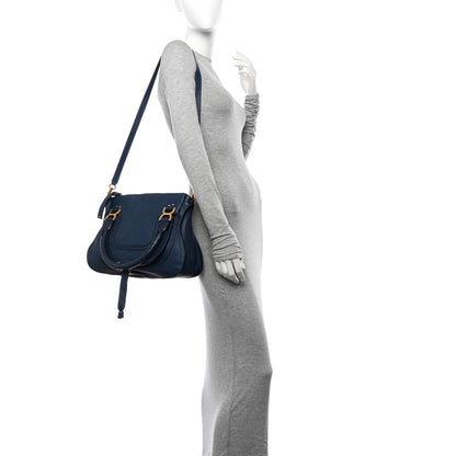 Chloe Calfskin Medium Marcie Satchel Scuba Blue 2 of 11