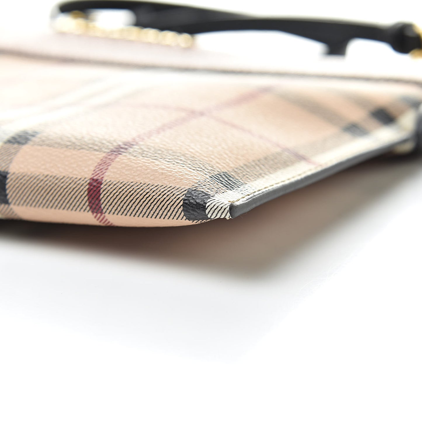Haymarket Check Peyton Crossbody Clutch Bag Toffee