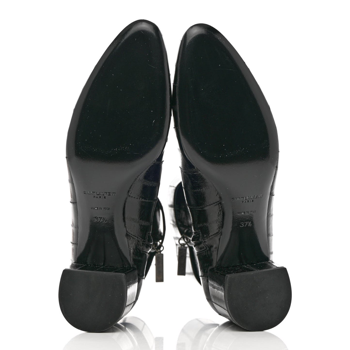 Shiny Eel Joplin Buckle Booties 37.5 Black
