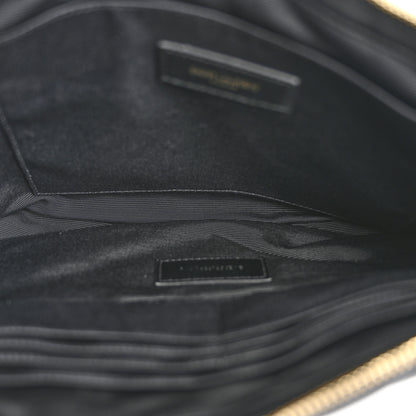 Saint Laurent Calfskin Matelasse Monogram Cassandre Tablet Pouch Black 5 of 10