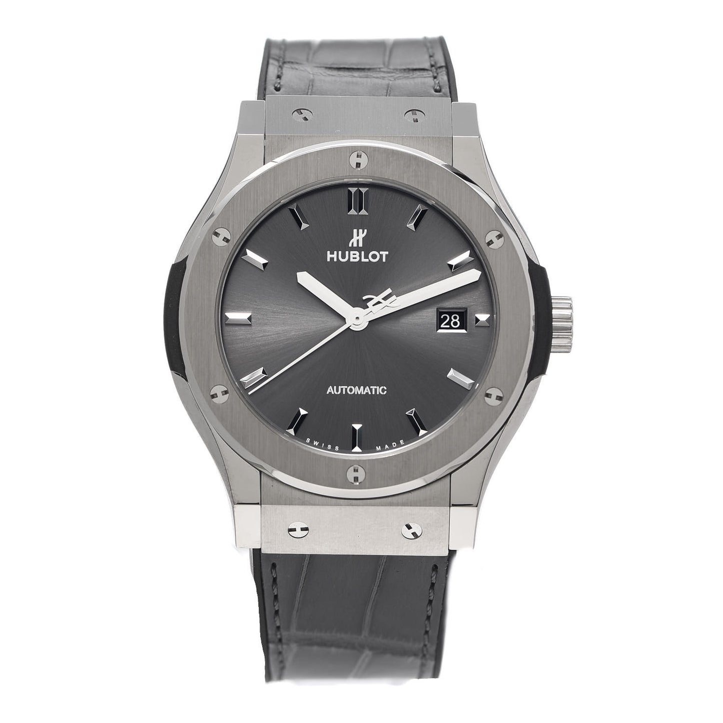 Titanium Alligator 42mm Classic Fusion Automatic Watch Grey 542.NX.7071.LR