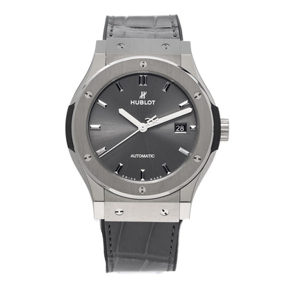 Hublot Titanium Alligator 42mm Classic Fusion Automatic Watch Grey 542.NX.7071.LR 1 of 7
