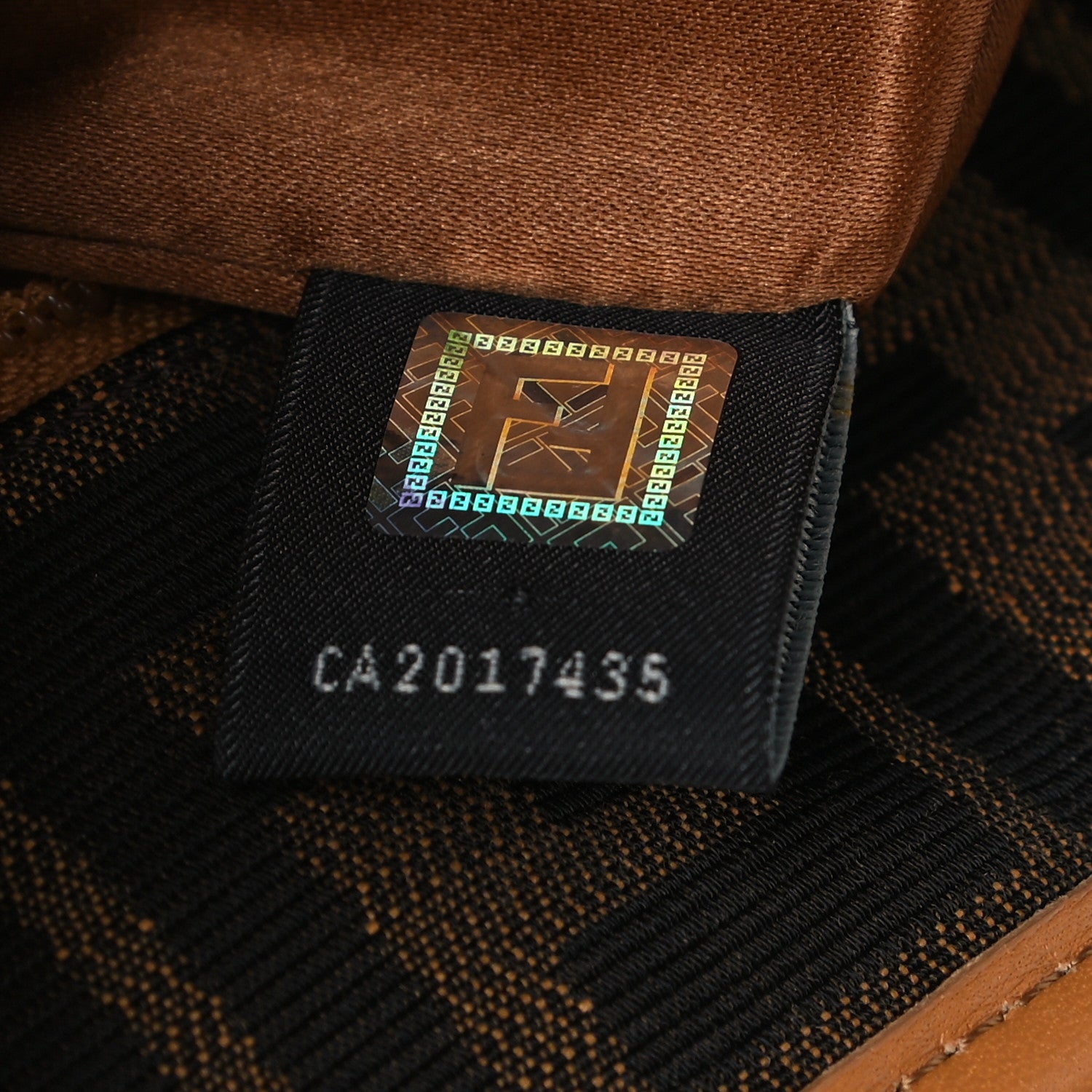 Fendi Zucca Quilted Chain Roll Tote Tobacco 6 of 17