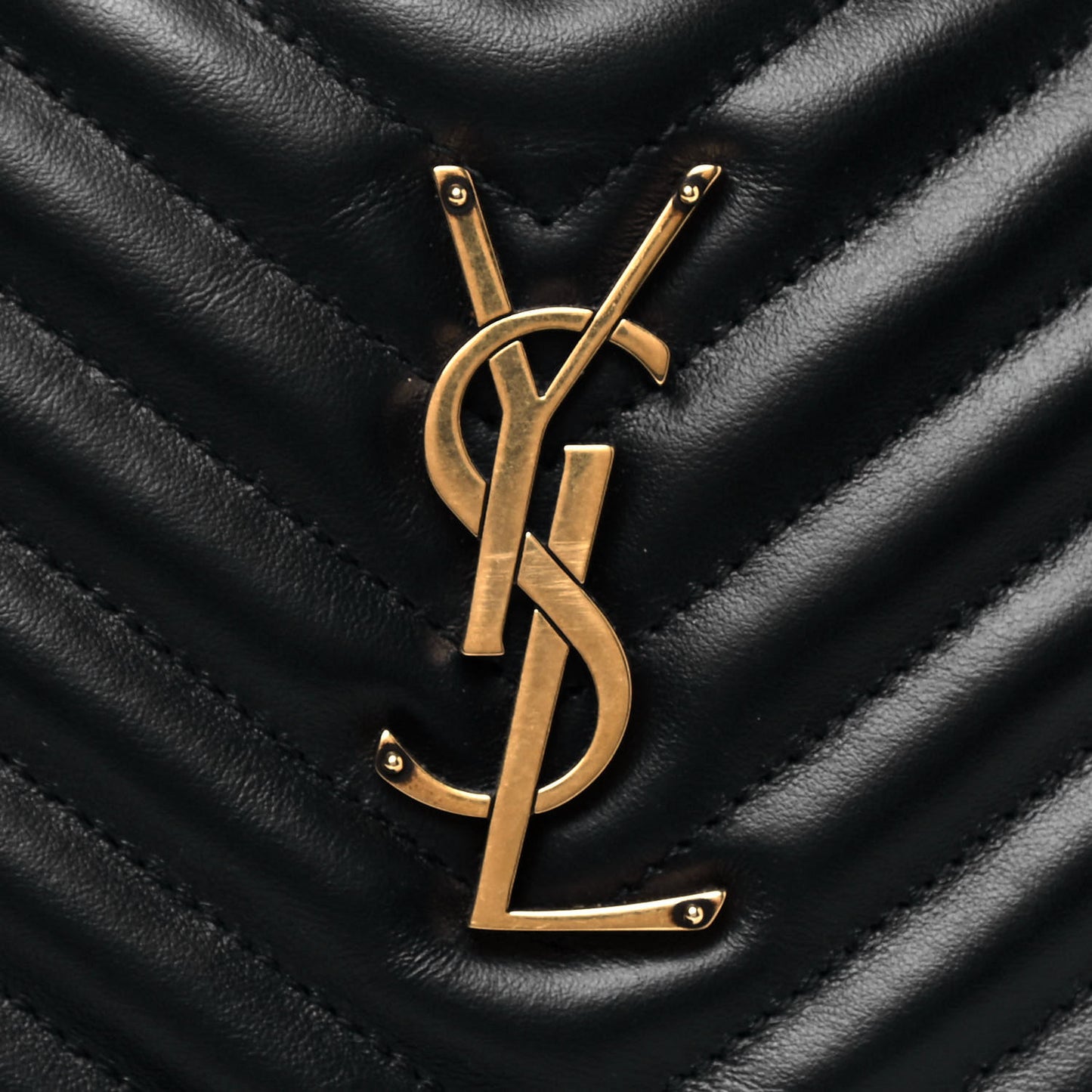 Calfskin Matelasse Monogram Lou Camera Bag Black