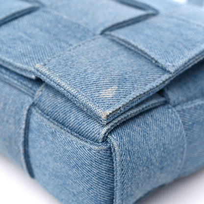 Bottega Veneta Denim Maxi Intrecciato Cassette Crossbody Bag Washed Indigo 8 of 11