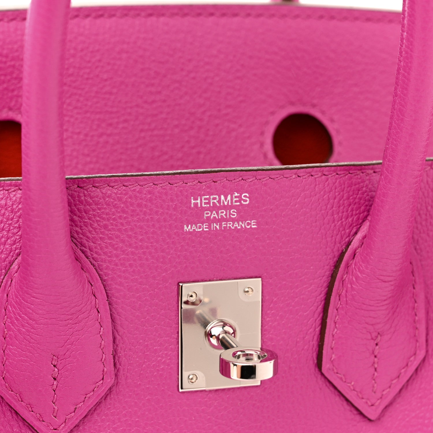 Hermes Taurillon Novillo Birkin 25 Magnolia Capucine 6 of 11