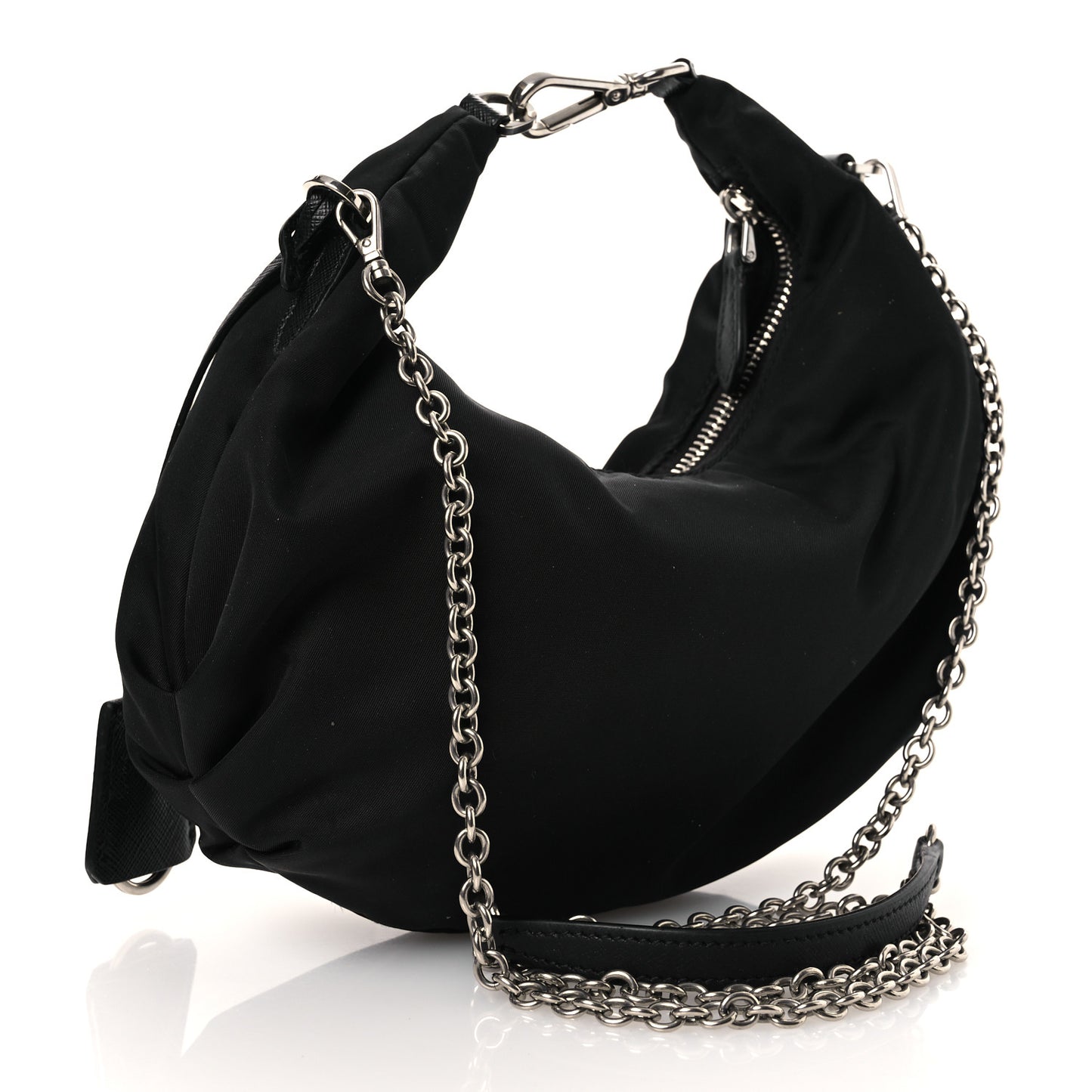 Tessuto Nylon Saffiano Re-Edition 2006 Shoulder Bag Black Black