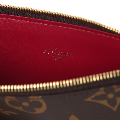 Louis Vuitton Monogram Felicie Chain Wallet Zippered Insert Fuchsia 5 of 6