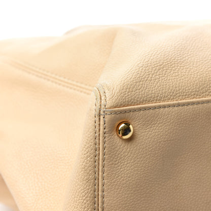 Chanel Calfskin Cerf Executive Shopper Tote Beige Clair 10 of 19