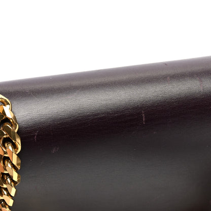 Alexander McQueen Calfskin Knuckle Shoulder Bag Burgundy 10 of 11