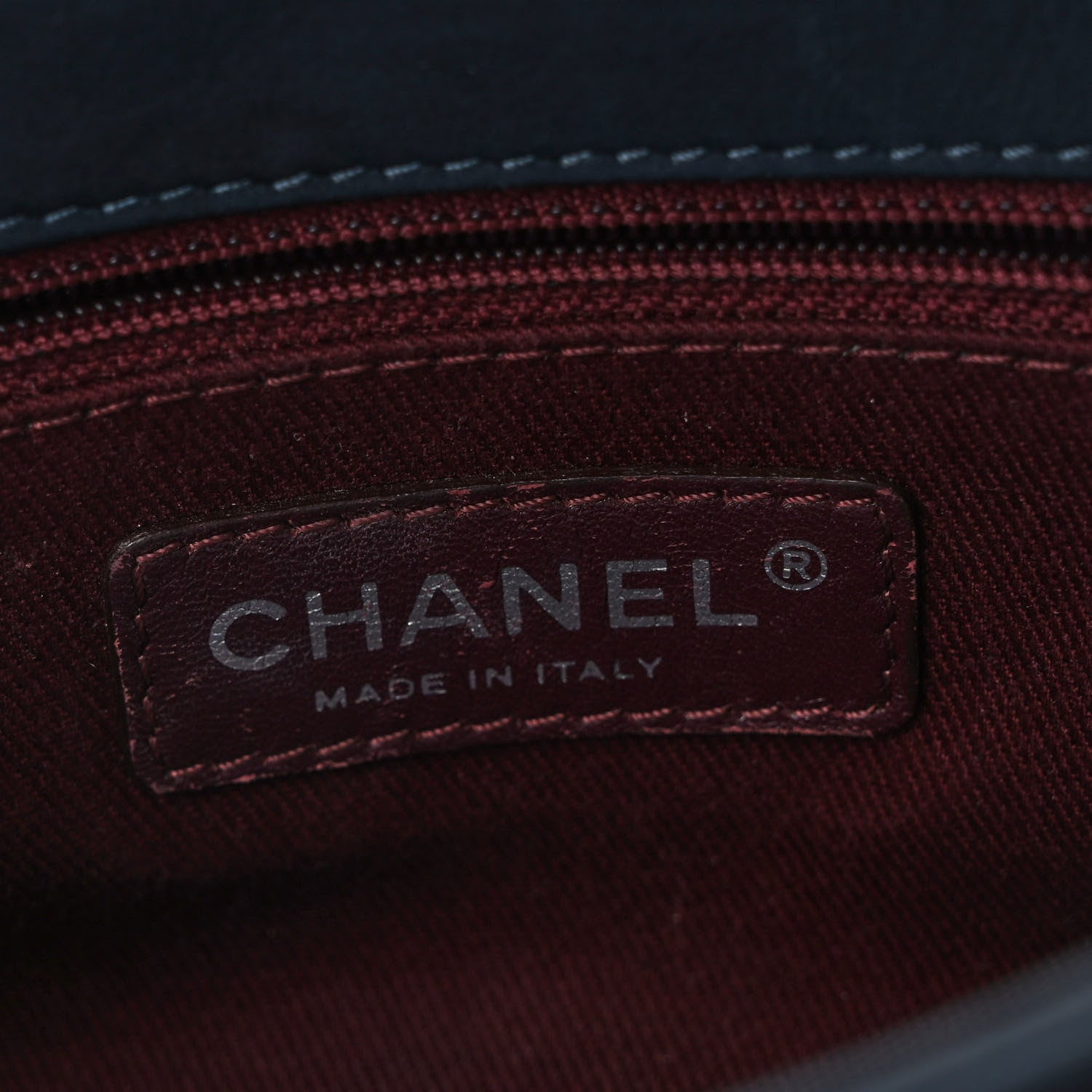 Chanel Calfskin Diamond Embossed New Chic Flap Blue 5 of 9