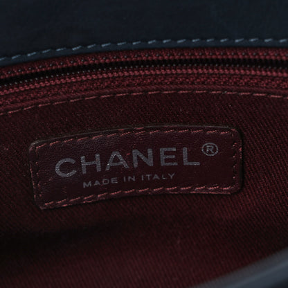 Chanel Calfskin Diamond Embossed New Chic Flap Blue 5 of 9