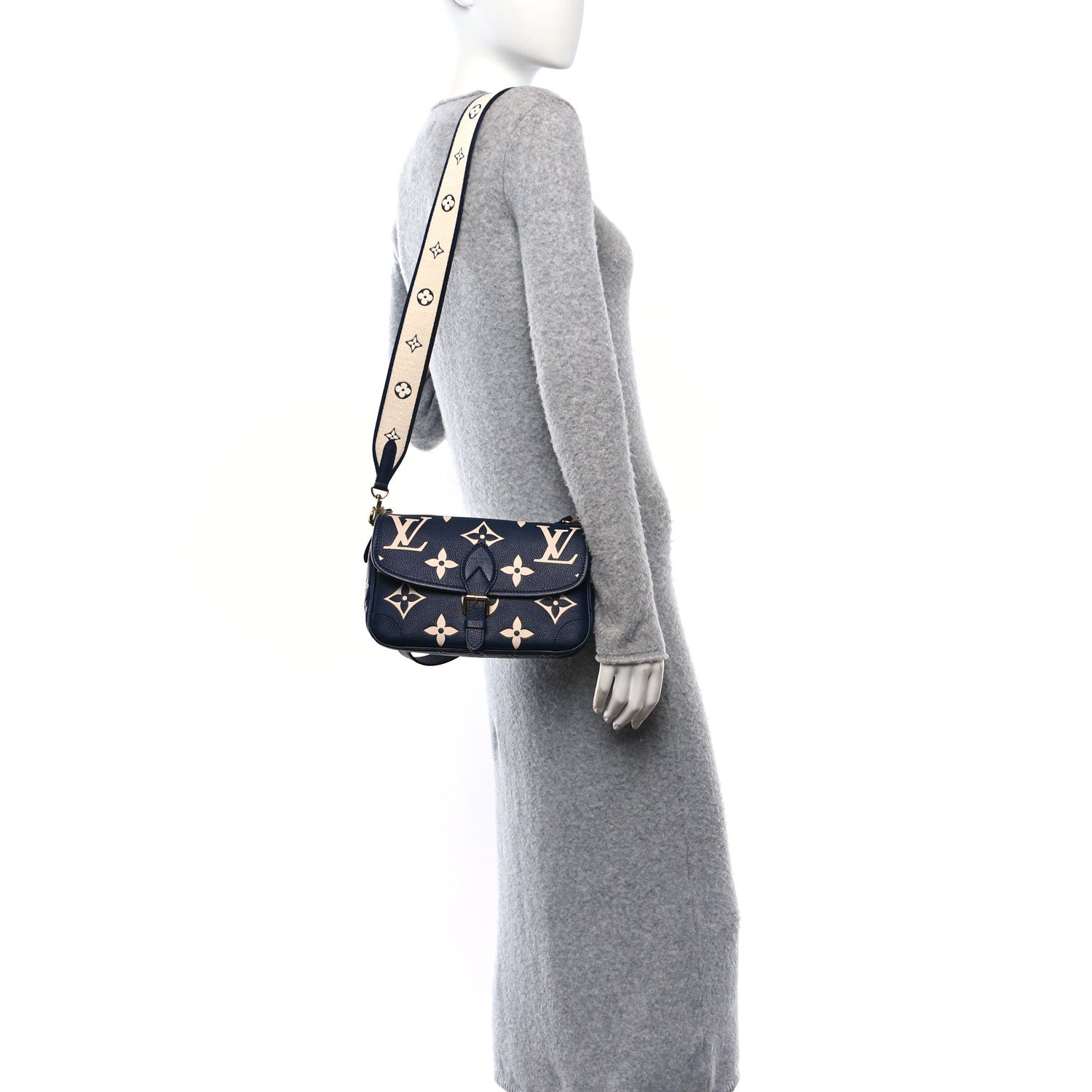 Louis Vuitton Empreinte Giant Monogram Diane Navy Creme 2 of 9