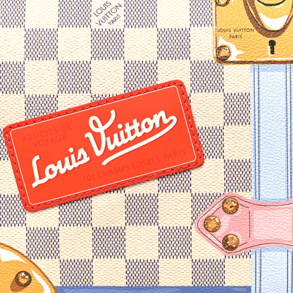 Louis Vuitton Damier Azur Summer Trunks Speedy Bandouliere 30 8 of 13