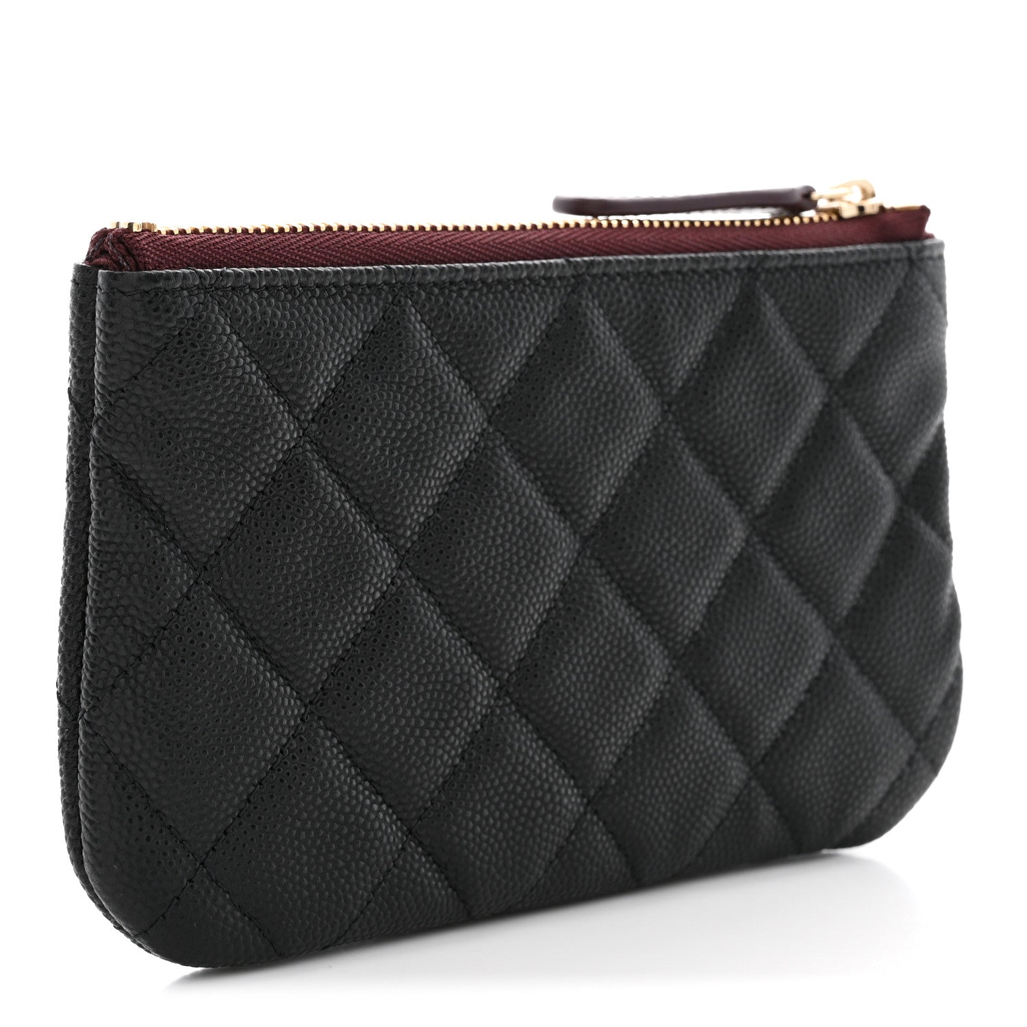 Chanel Caviar Quilted Small Cosmetic Case Black 3 of 8