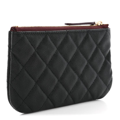 Chanel Caviar Quilted Small Cosmetic Case Black 3 of 8