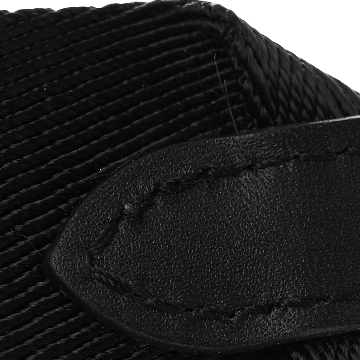 Nylon Petite Malle Souple Shoulder Strap Black