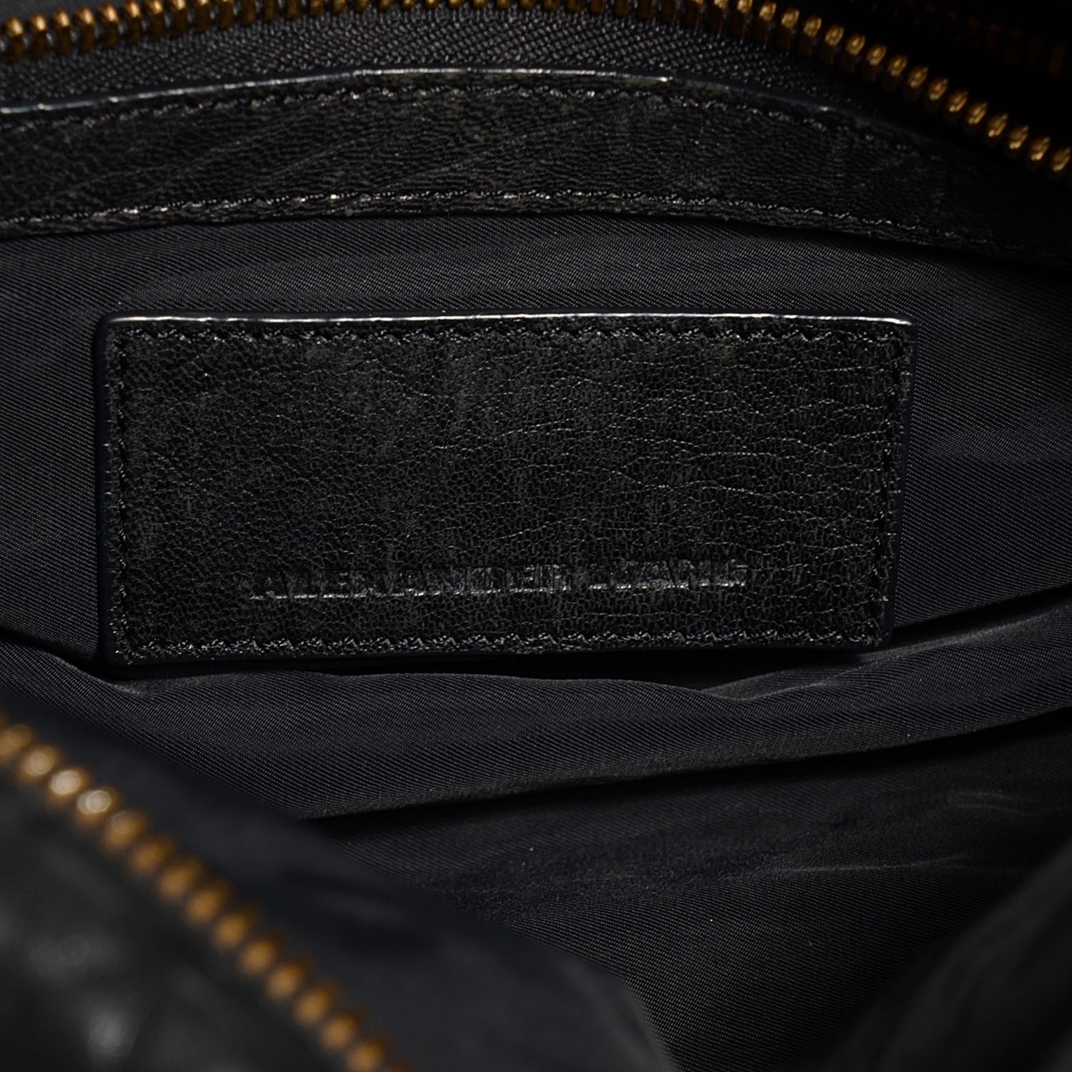 Alexander Wang Pebbled Lambskin Rocco Black Antique Brass Hardware 6 of 8