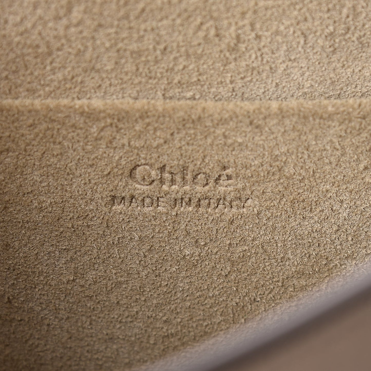 Calfskin Suede Medium Nile Bracelet Bag Motty Grey