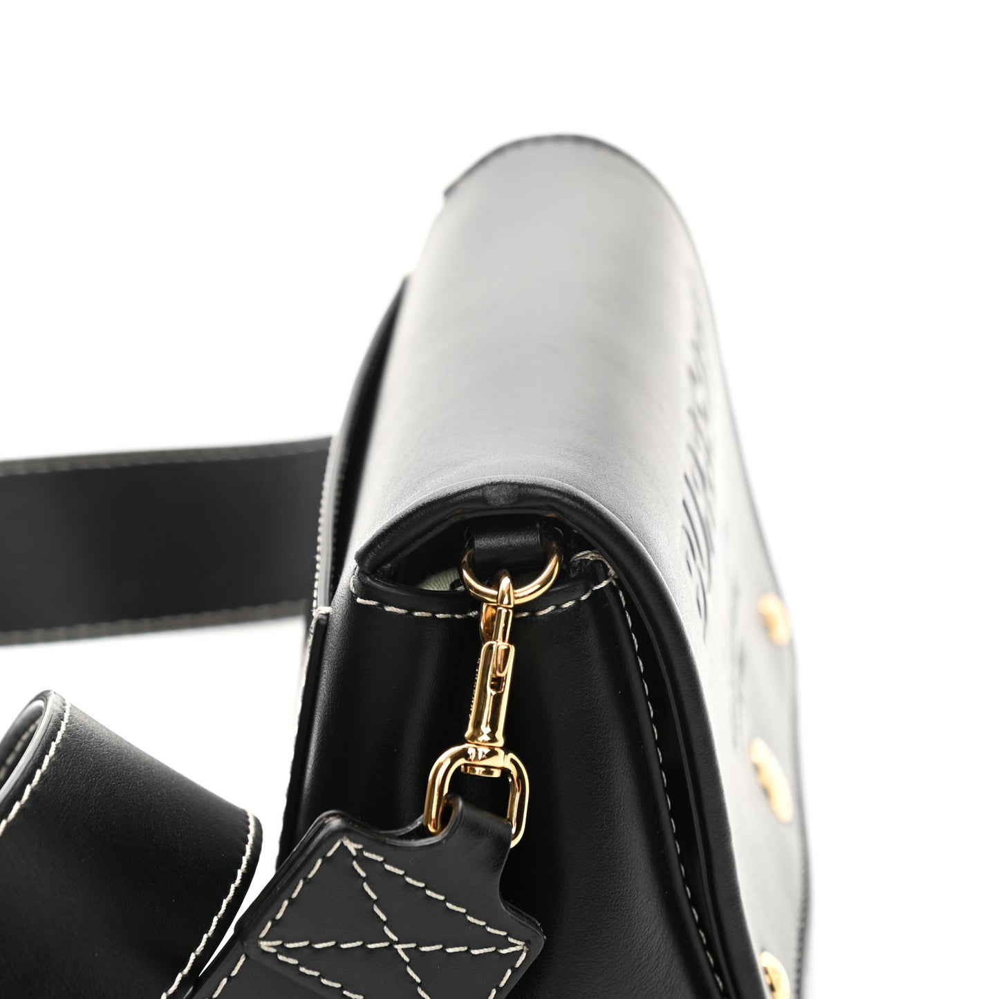 Smooth Calfskin Hackberry Crossbody Bag Black