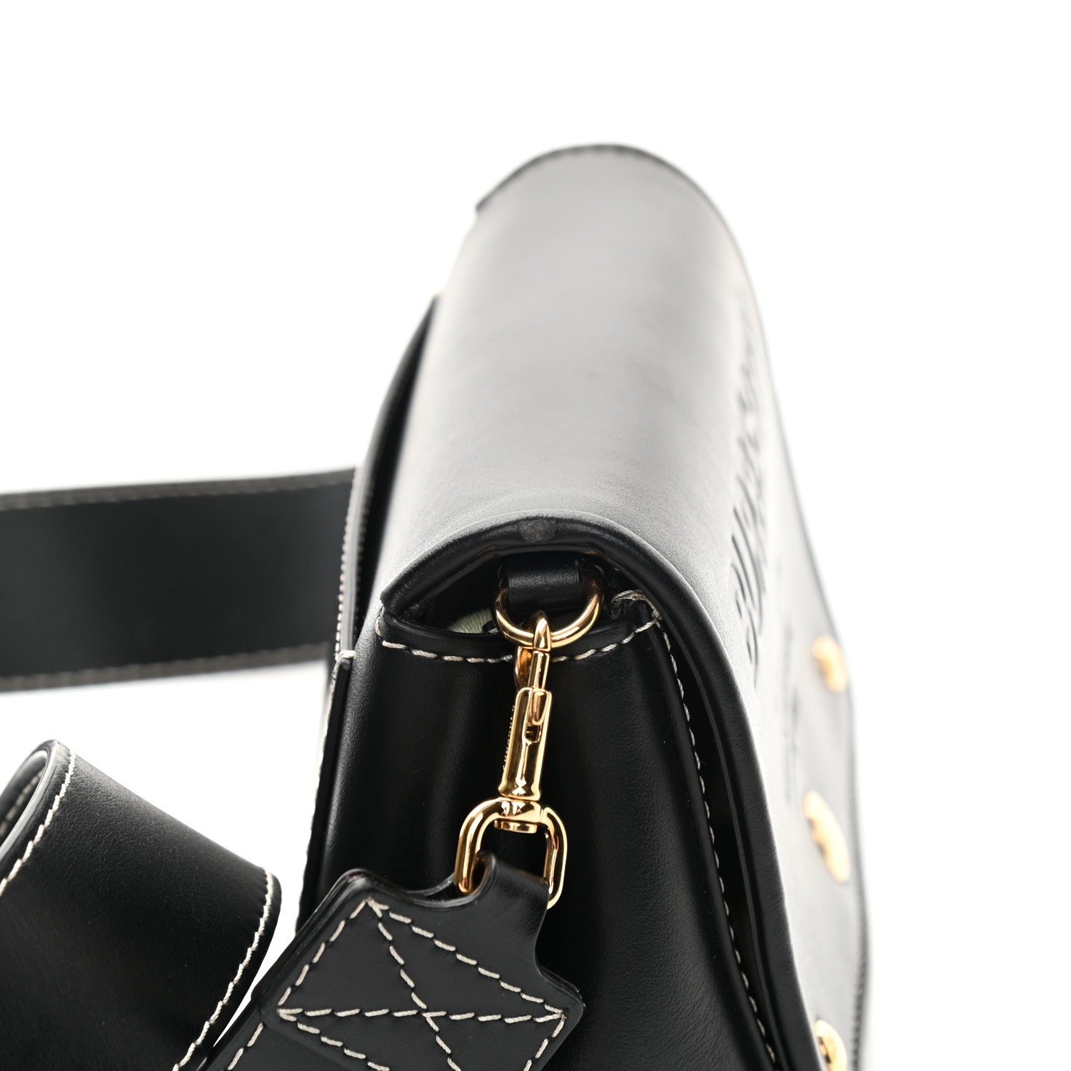 Burberry Smooth Calfskin Hackberry Crossbody Bag Black 12 of 18