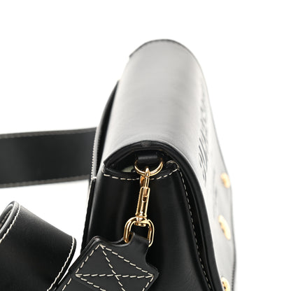 Burberry Smooth Calfskin Hackberry Crossbody Bag Black 12 of 18