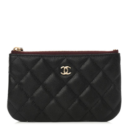 Chanel Caviar Quilted Small Cosmetic Case Black 1 of 7