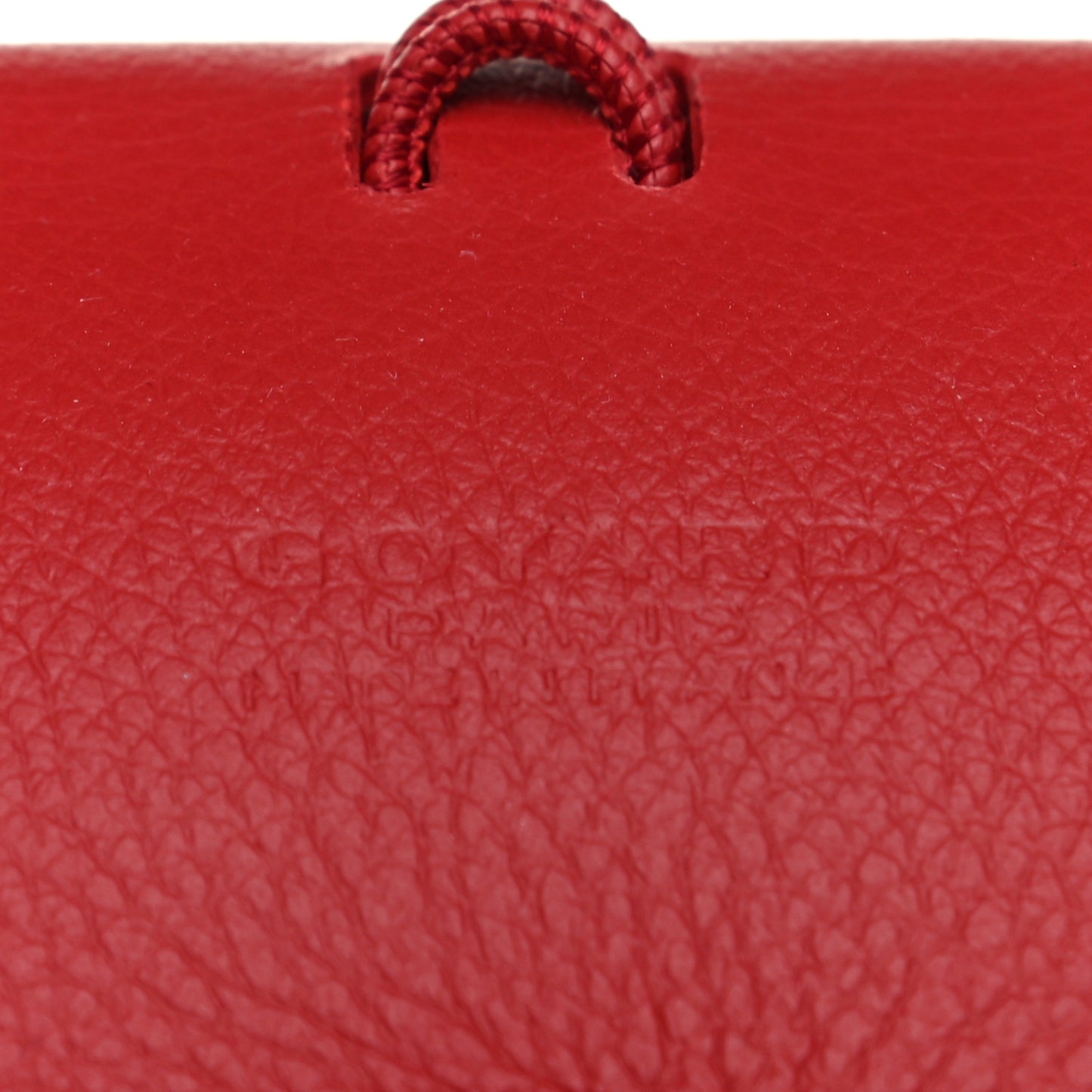 Calfskin Bag Clip Red