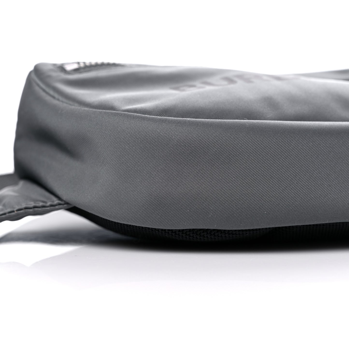 Econyl Logo Print Small Cannon Bum Bag Charcoal Grey