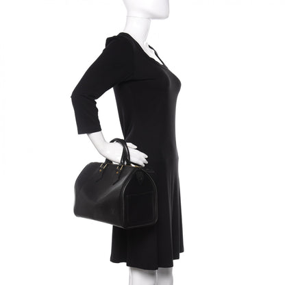Louis Vuitton Epi Speedy 25 Black 2 of 10