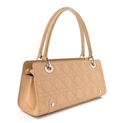 Christian Dior Lambskin Cannage Soft Lady Dior East West Beige 3 of 15