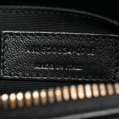 Saint Laurent Calfskin Matelasse Monogram Lou Camera Bag Black 7 of 10