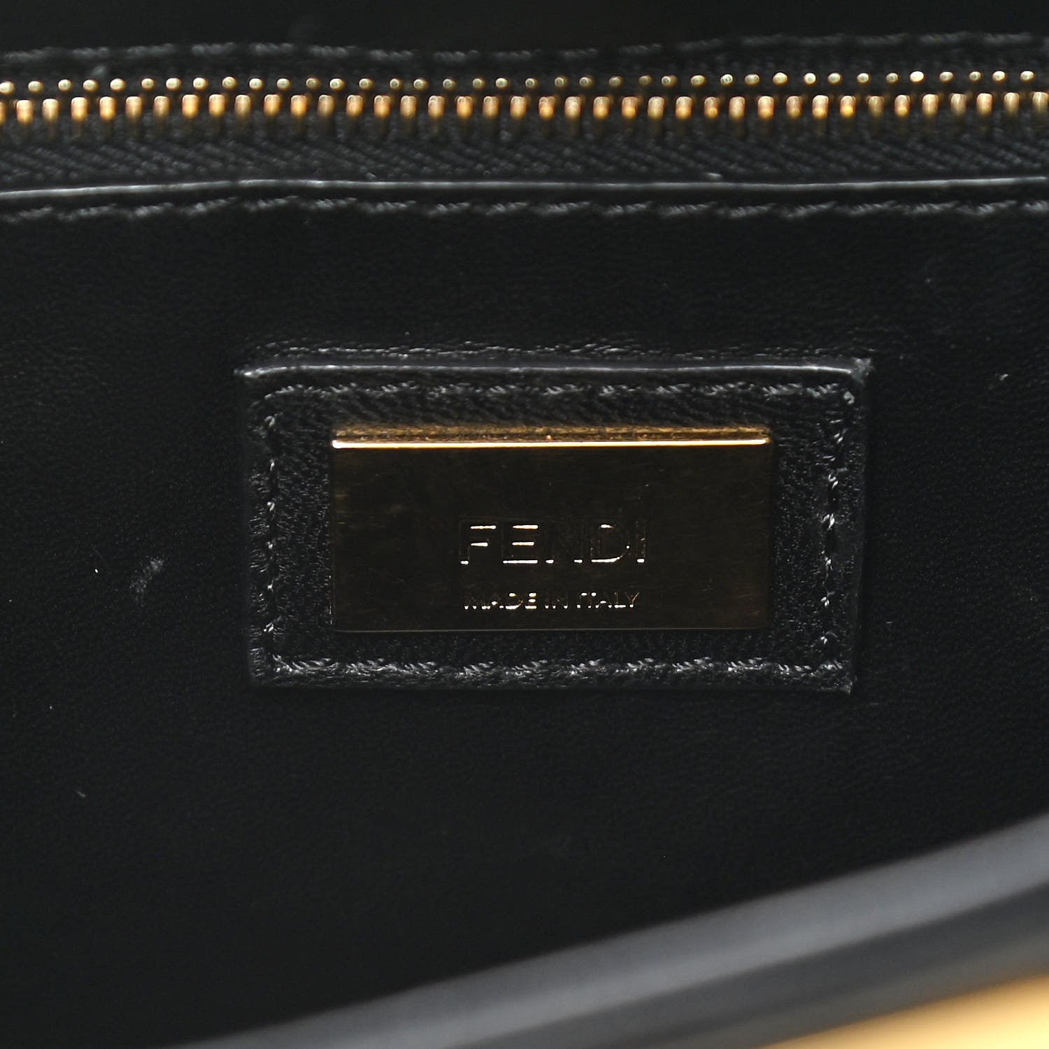 Fendi Nappa Mini Peekaboo Iconic Satchel Black 11 of 18