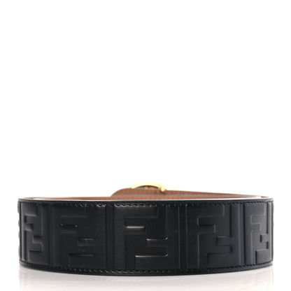 Fendi Calfskin F is Fendi FF 1974 Embossed Belt 90/36 Black 3 of 8