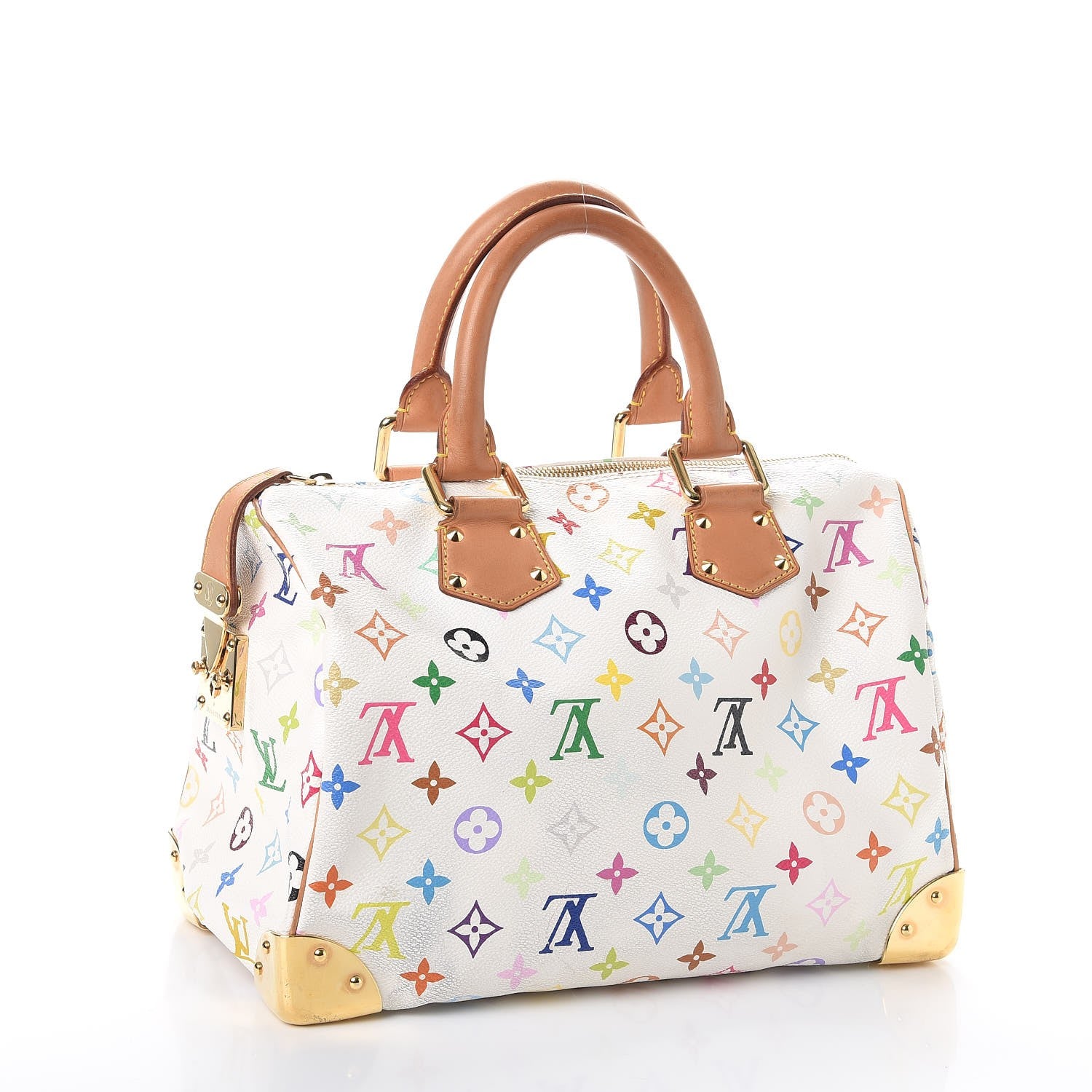 Louis Vuitton Monogram Multicolor Speedy 30 White 3 of 18