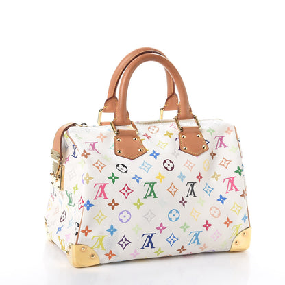 Louis Vuitton Monogram Multicolor Speedy 30 White 3 of 18