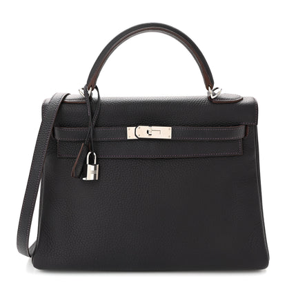 Hermes Taurillon Clemence Kelly Retourne 32 Raisin 1 of 10