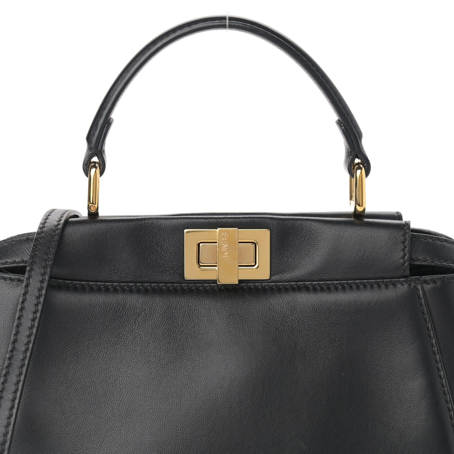 Nappa Mini Peekaboo Iconic Satchel Black