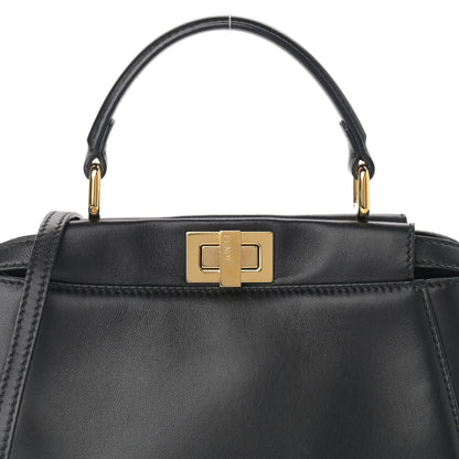 Fendi Nappa Mini Peekaboo Iconic Satchel Black 8 of 10