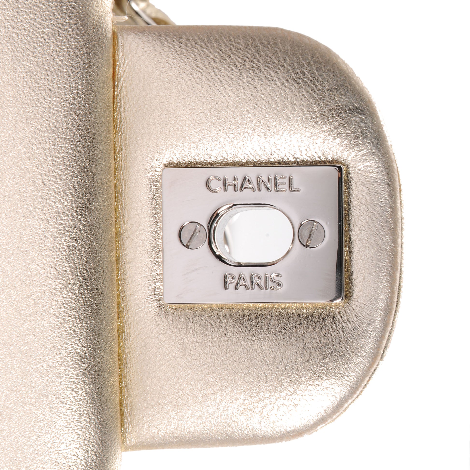 Chanel Lambskin Medium Double Flap Metallic Gold 8 of 8