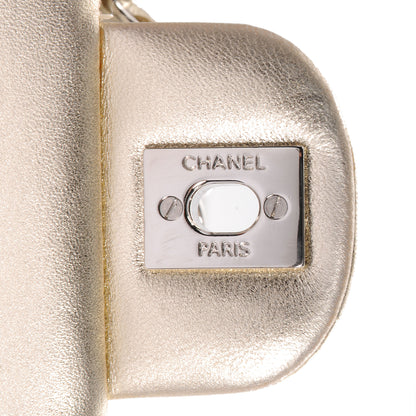Chanel Lambskin Medium Double Flap Metallic Gold 8 of 8