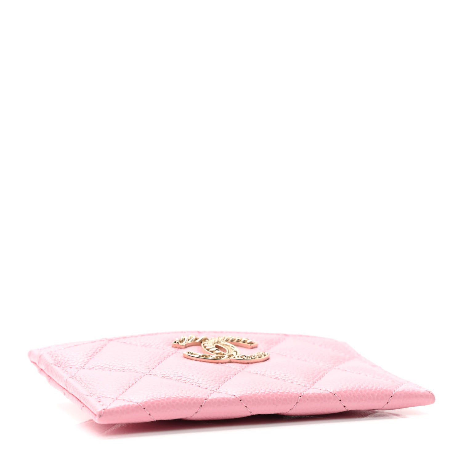 Chanel Caviar Quilted Multi Chain CC Card Holder Pink 4 of 8