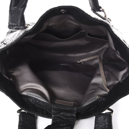 Chanel Crinkled Coated Canvas Le Marais Large Tote Black 5 of 14