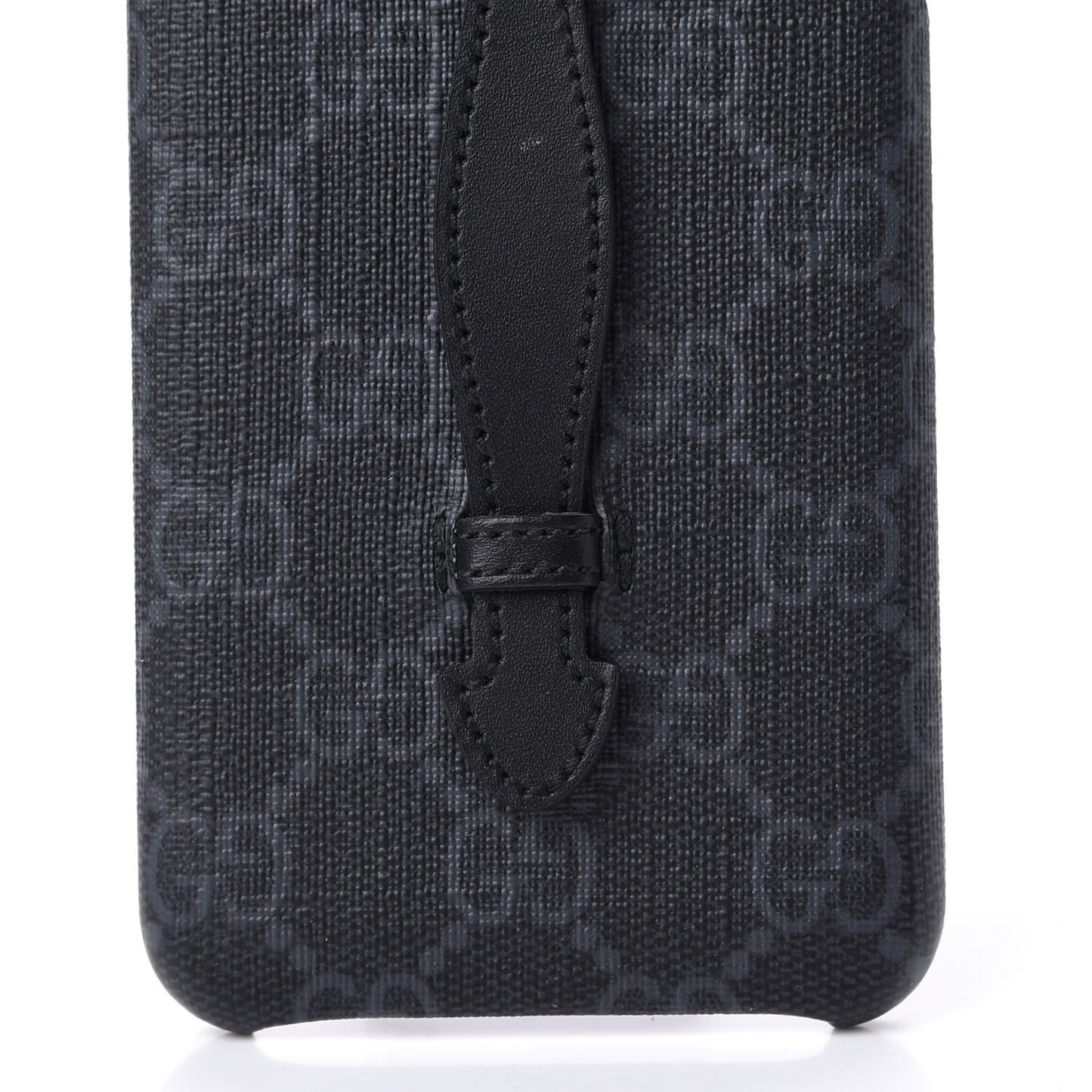 GG Supreme Monogram Top Handle iPhone XS Max Case Black