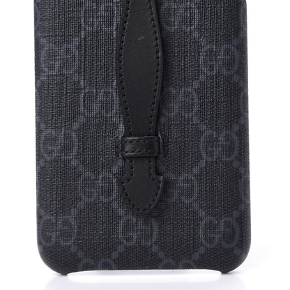 Gucci GG Supreme Monogram Top Handle iPhone XS Max Case Black 8 of 9