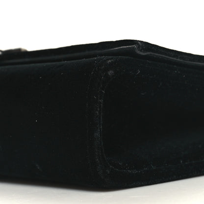 Saint Laurent Velvet Crystal Monogram Kate Tassel Chain Wallet Black 9 of 9