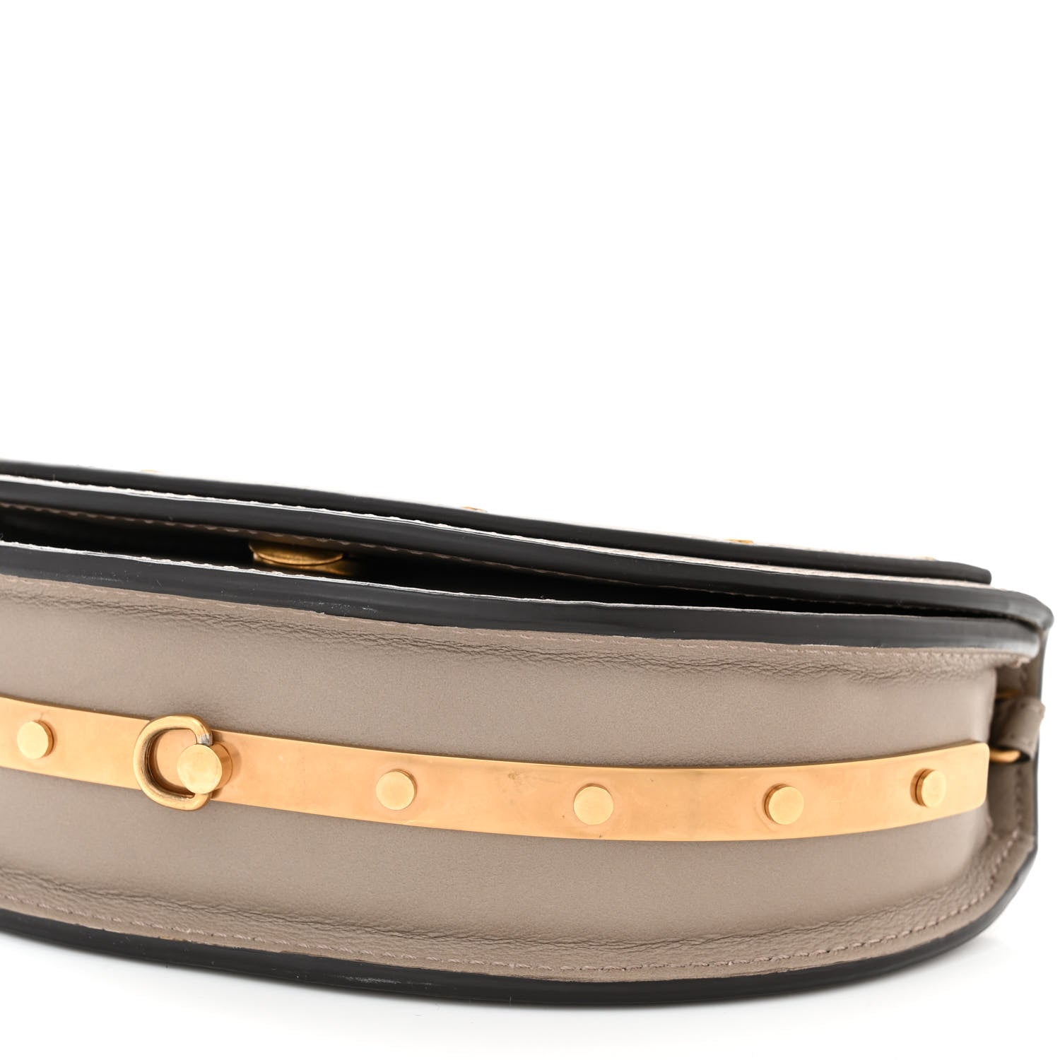 Chloe Calfskin Small Nile Bracelet Minaudiere Bag Motty Grey 10 of 10